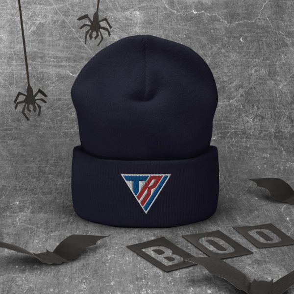 Red or Blue TriFitness Cuffed Beanie - Image 2