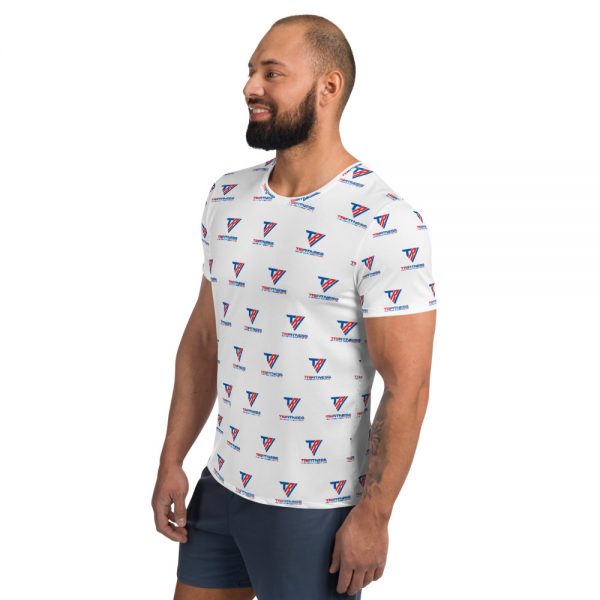TriFitness - Logo All-Over Print Men's Athletic T-shirt - Image 4