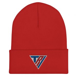 Red or Blue TriFitness Cuffed Beanie
