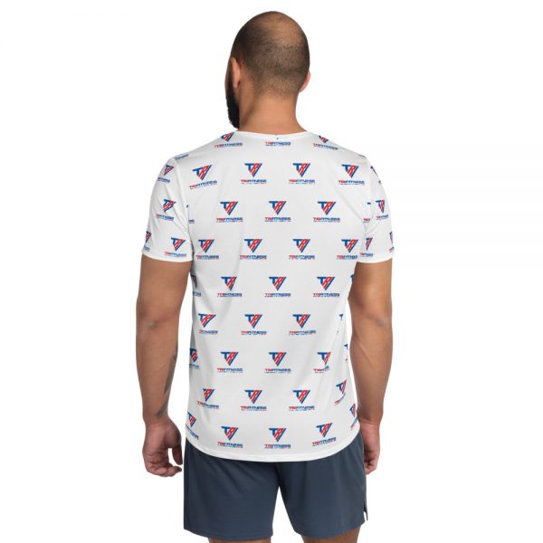 TriFitness - Logo All-Over Print Men's Athletic T-shirt - Image 2