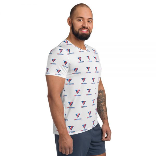TriFitness - Logo All-Over Print Men's Athletic T-shirt - Image 3
